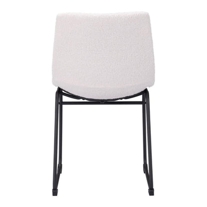 Smart Faux Leather Armelss Dining Chair 2PC