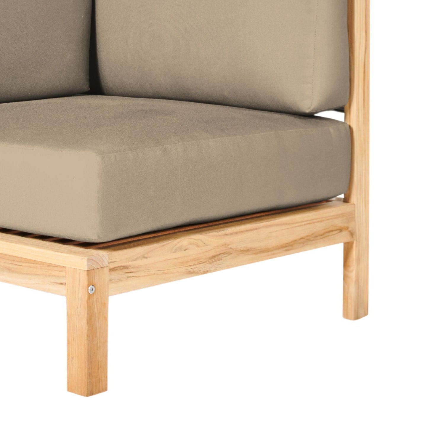 HiTeak SoHo Outdoor Sectional Corner with Sunbrella Cushion