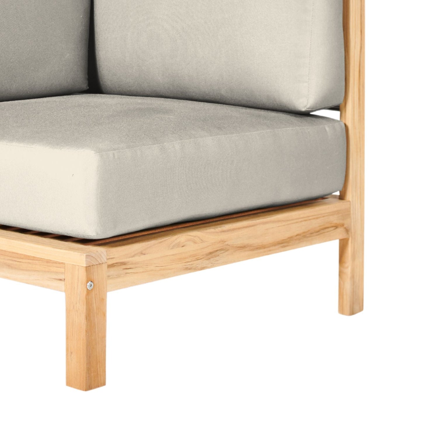 HiTeak SoHo Outdoor Sectional Corner with Sunbrella Cushion