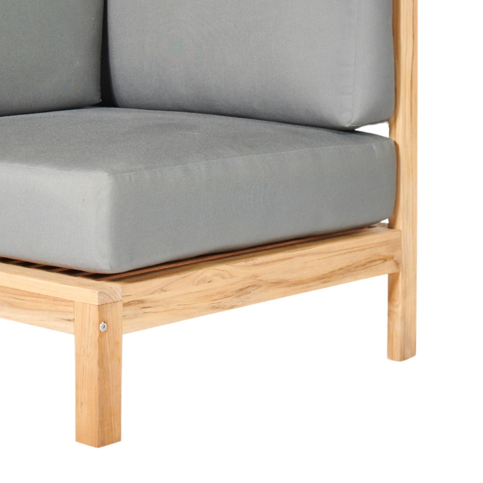 HiTeak SoHo Outdoor Sectional Corner with Sunbrella Cushion