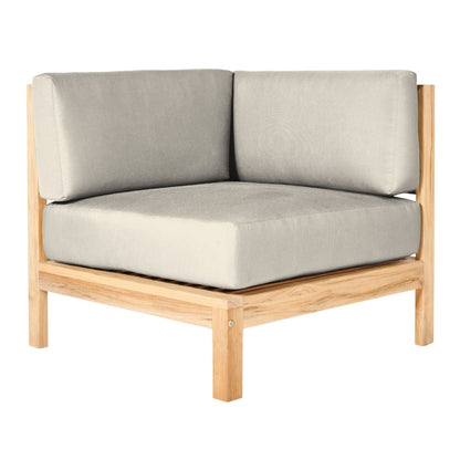 HiTeak SoHo Outdoor Sectional Corner with Sunbrella Cushion