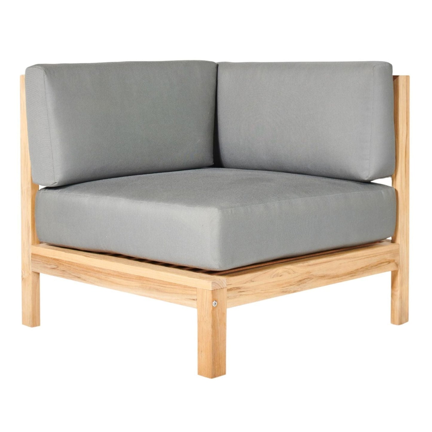 HiTeak SoHo Outdoor Sectional Corner with Sunbrella Cushion