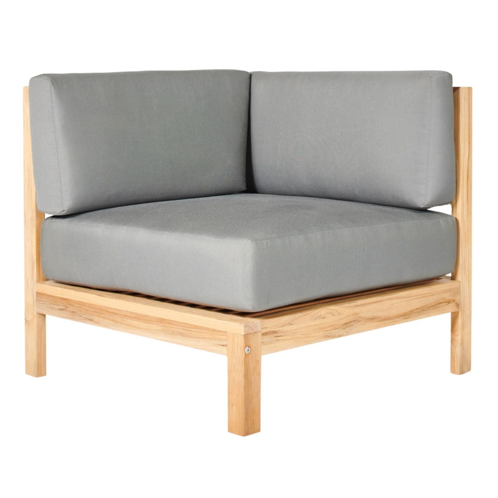HiTeak SoHo Outdoor Sectional Corner with Sunbrella Cushion