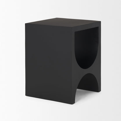Mercana Sobi Matte Black Iron Side Table