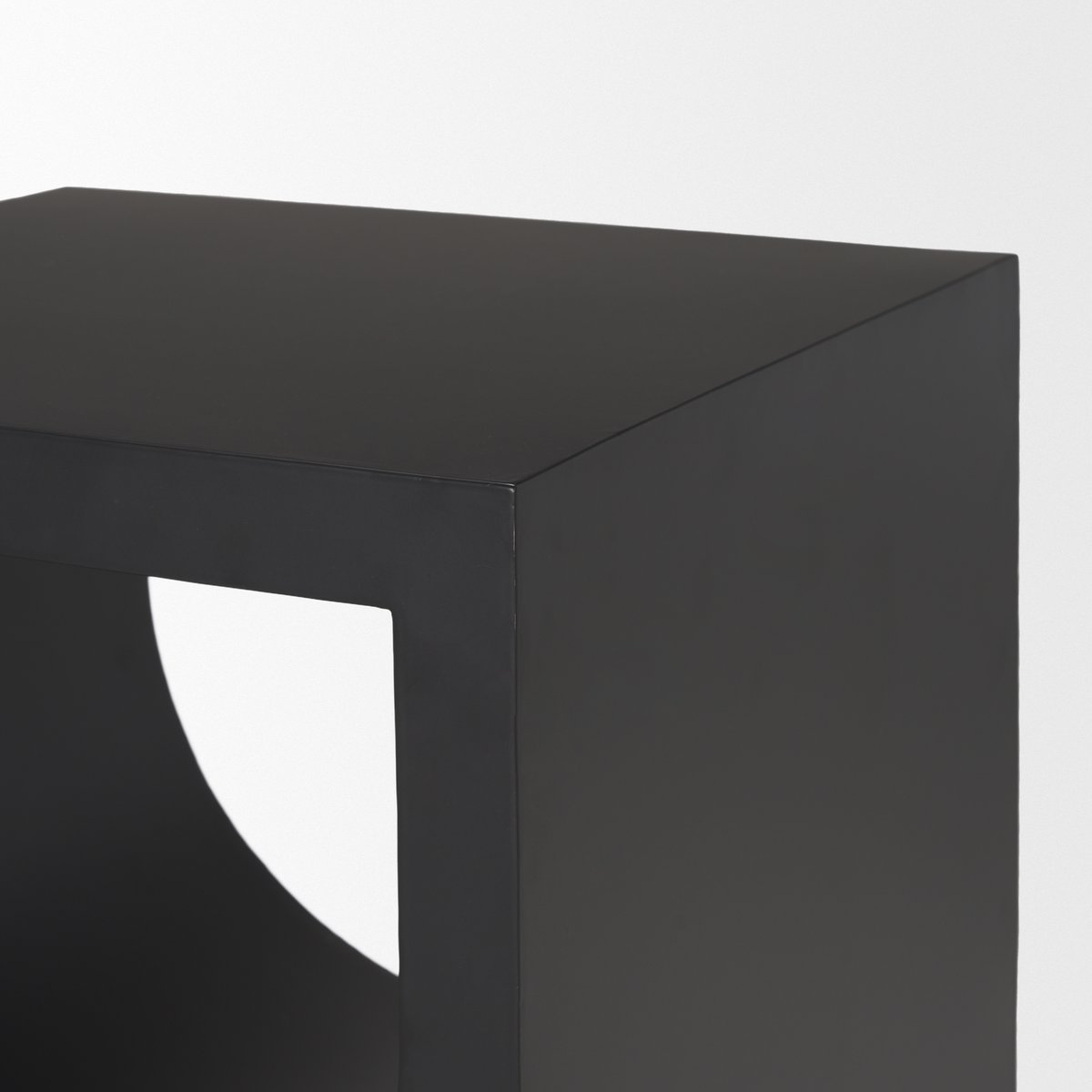 Mercana Sobi Matte Black Iron Side Table