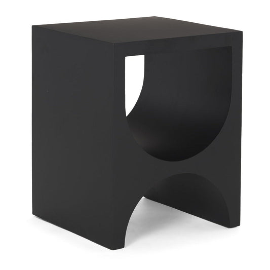 Mercana Sobi Matte Black Iron Side Table