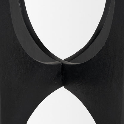 Mercana Sobi Matte Black Round Accent Table