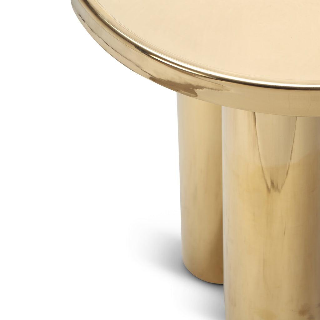 Sofia Polished PVD Stainless Steel Round End Table