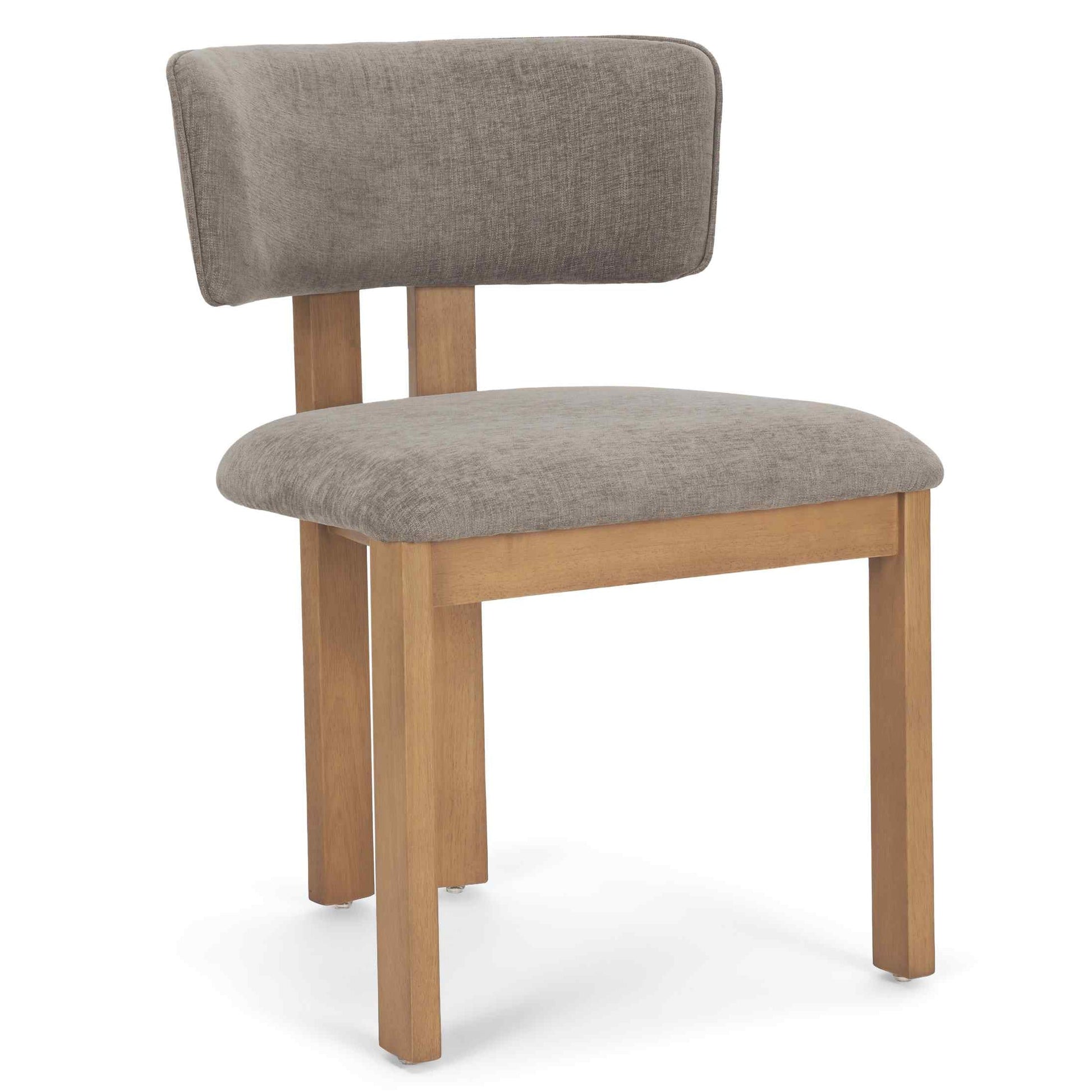 Mercana Soho Curved Open Back Fabric Dining Chair 2PC