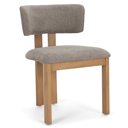Mercana Soho Curved Open Back Fabric Dining Chair 2PC