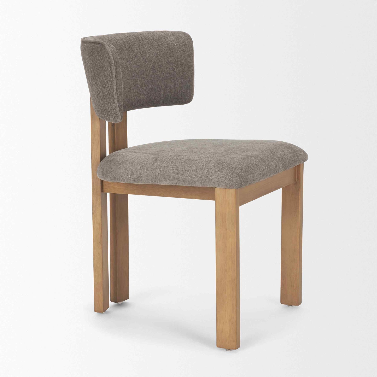 Mercana Soho Curved Open Back Fabric Dining Chair 2PC