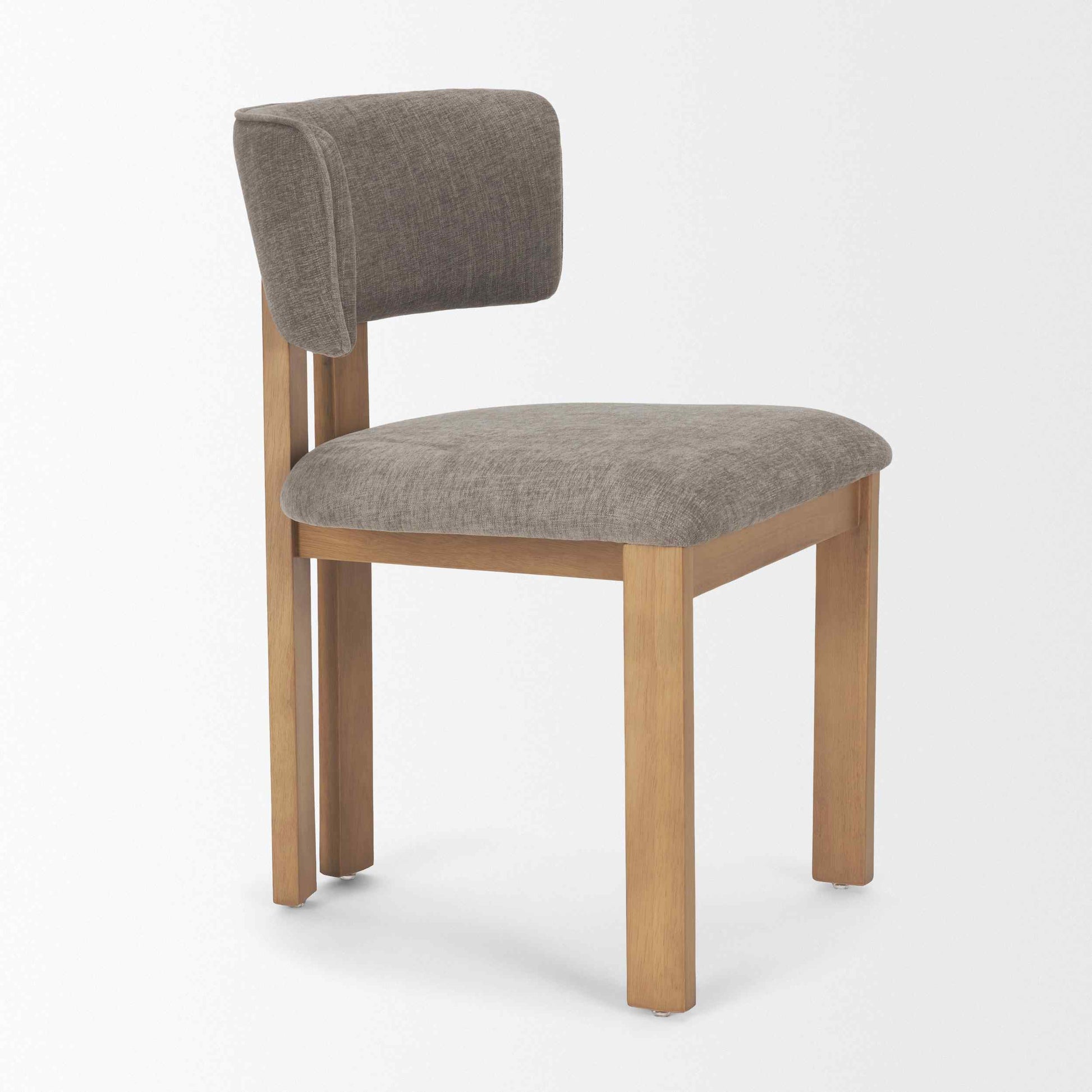 Mercana Soho Curved Open Back Fabric Dining Chair 2PC