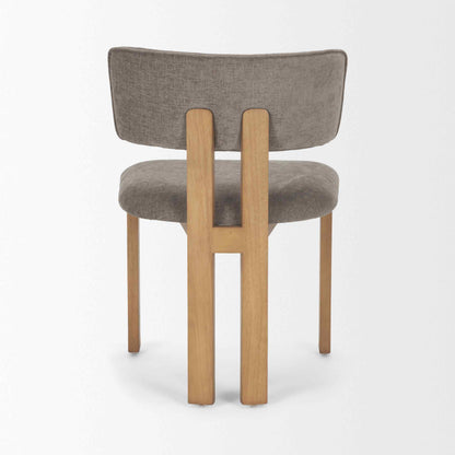 Mercana Soho Curved Open Back Fabric Dining Chair 2PC