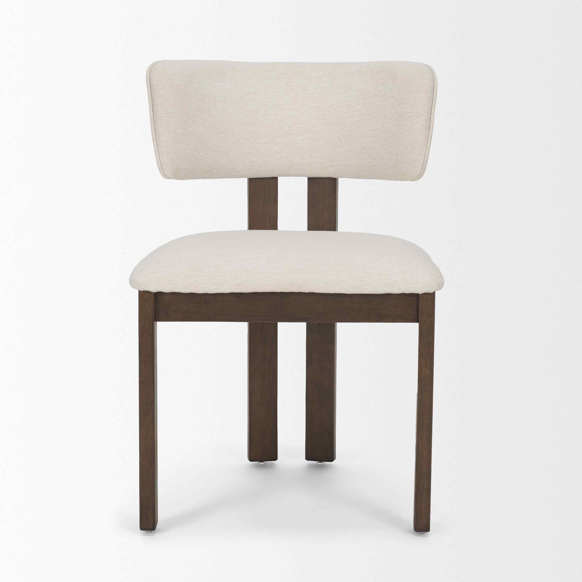 Mercana Soho Curved Open Back Fabric Dining Chair 2PC
