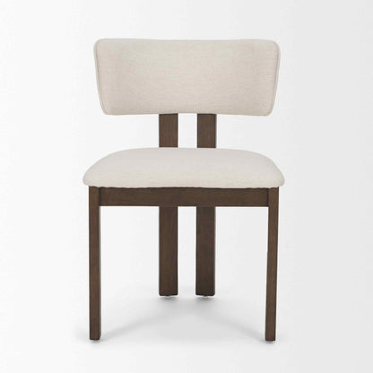 Mercana Soho Curved Open Back Fabric Dining Chair 2PC