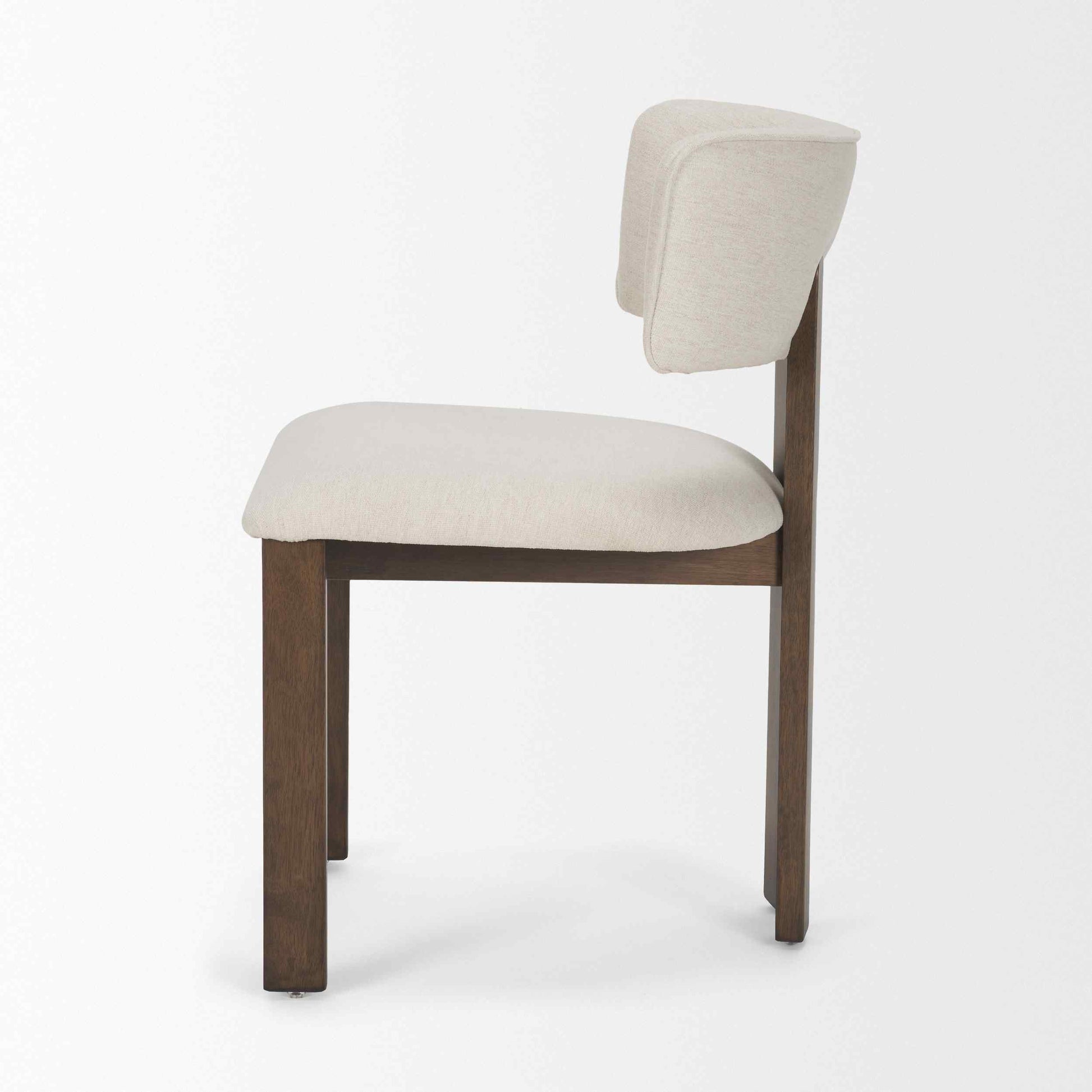 Mercana Soho Curved Open Back Fabric Dining Chair 2PC