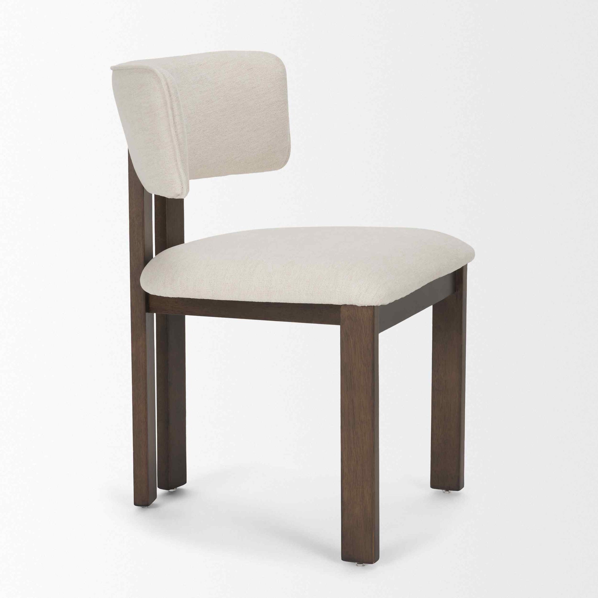 Mercana Soho Curved Open Back Fabric Dining Chair 2PC