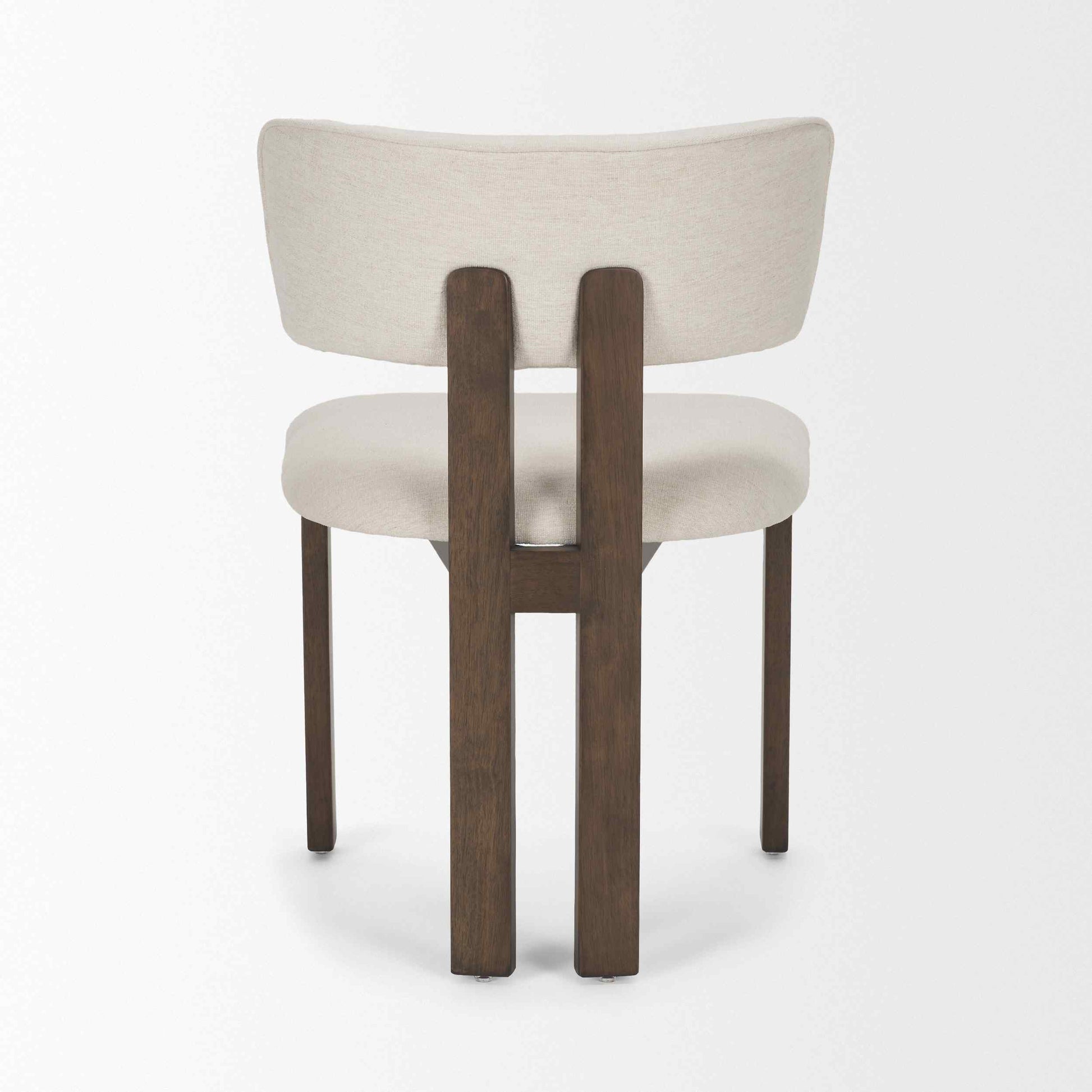 Mercana Soho Curved Open Back Fabric Dining Chair 2PC