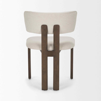 Mercana Soho Curved Open Back Fabric Dining Chair 2PC