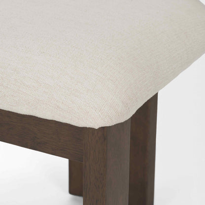 Mercana Soho Curved Open Back Fabric Dining Chair 2PC