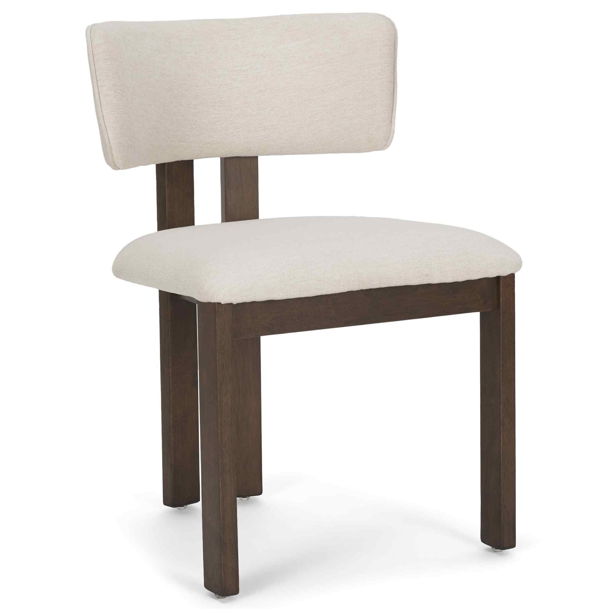 Mercana Soho Curved Open Back Fabric Dining Chair 2PC
