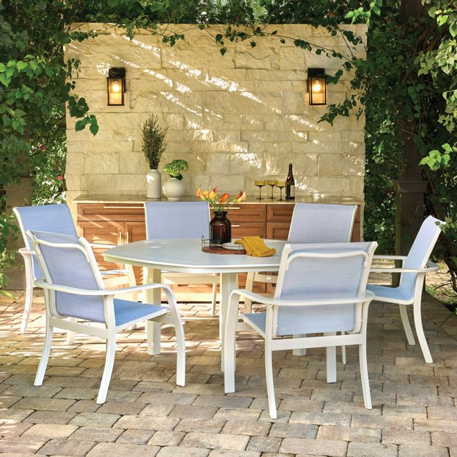 Telescope Soho Sling Octogon Outdoor Dining Set 7PC