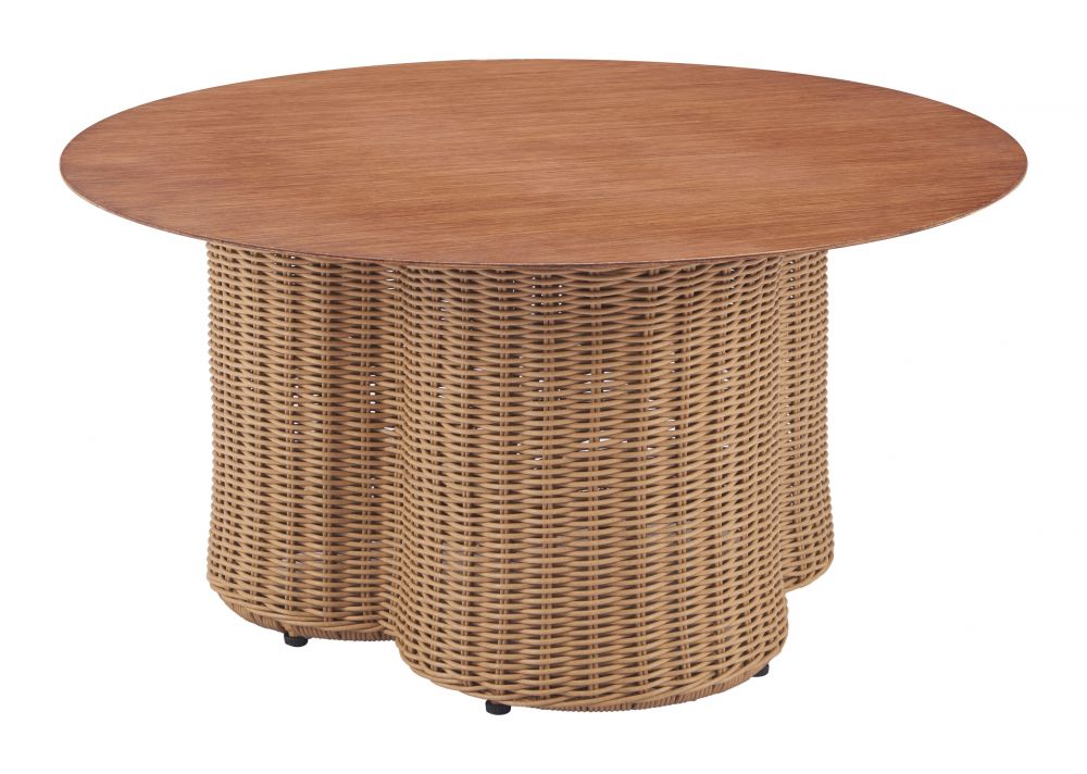 Zuo Modern Soka Aluminum Round Outdoor Coffee Table