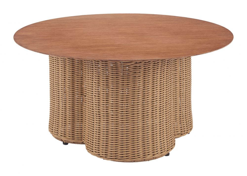 Zuo Modern Soka Aluminum Round Outdoor Coffee Table