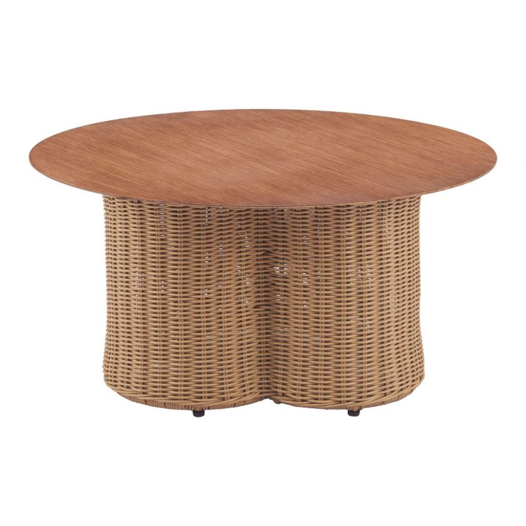 Zuo Modern Soka Aluminum Round Outdoor Coffee Table