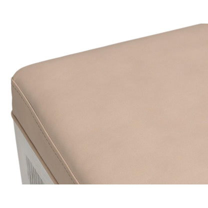 Solace Leather Armless Dining Chair