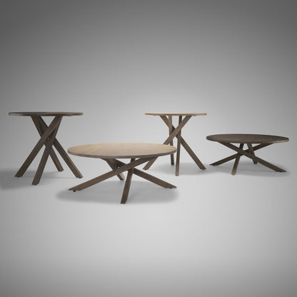 Mercana Solana Wooden Round Foyer Table