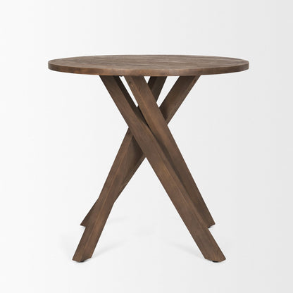 Mercana Solana Wooden Round Foyer Table
