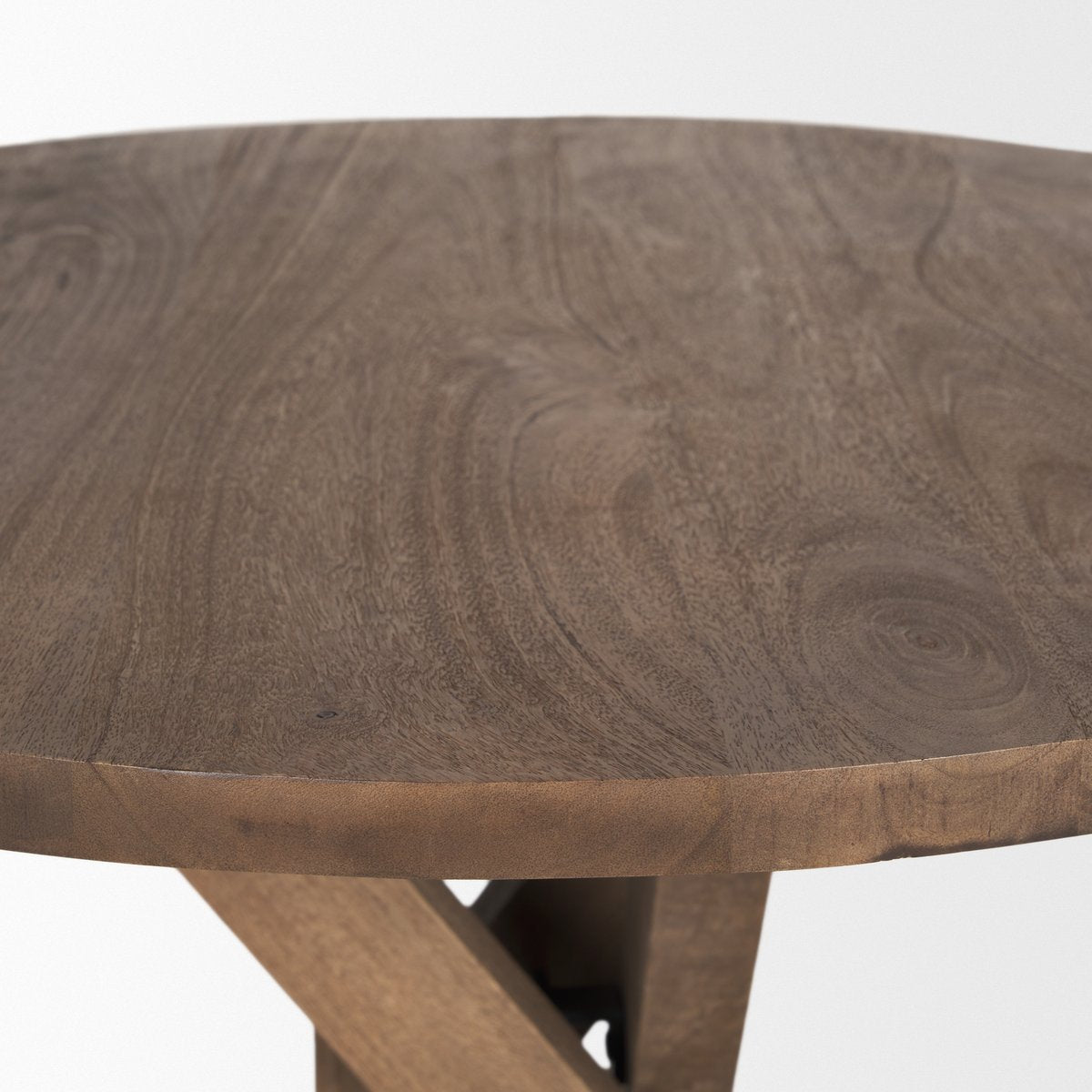 Mercana Solana Wooden Round Foyer Table