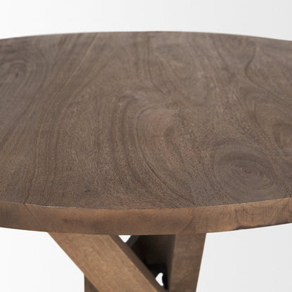 Mercana Solana Wooden Round Foyer Table