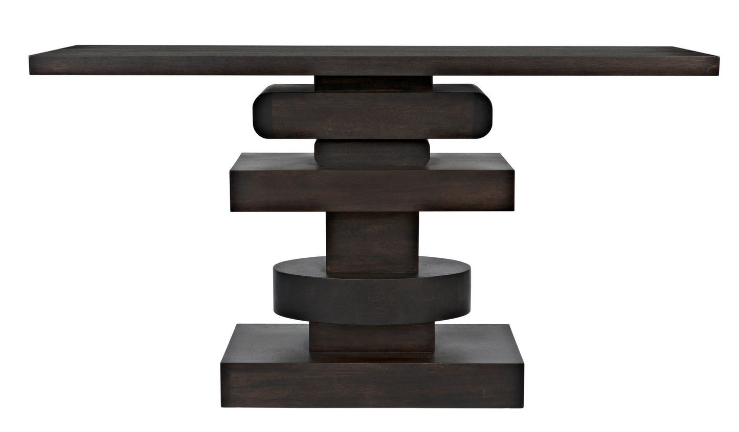 Solange Console, Ebony Walnut-Console Tables-Noir-Sideboards and Things