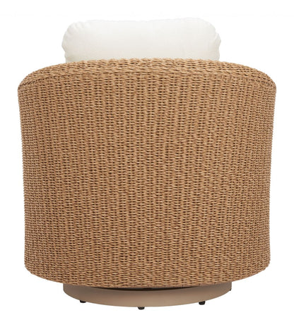 Zuo Modern Solara Olefin Fabric Swivel Outdoor Accent Chair