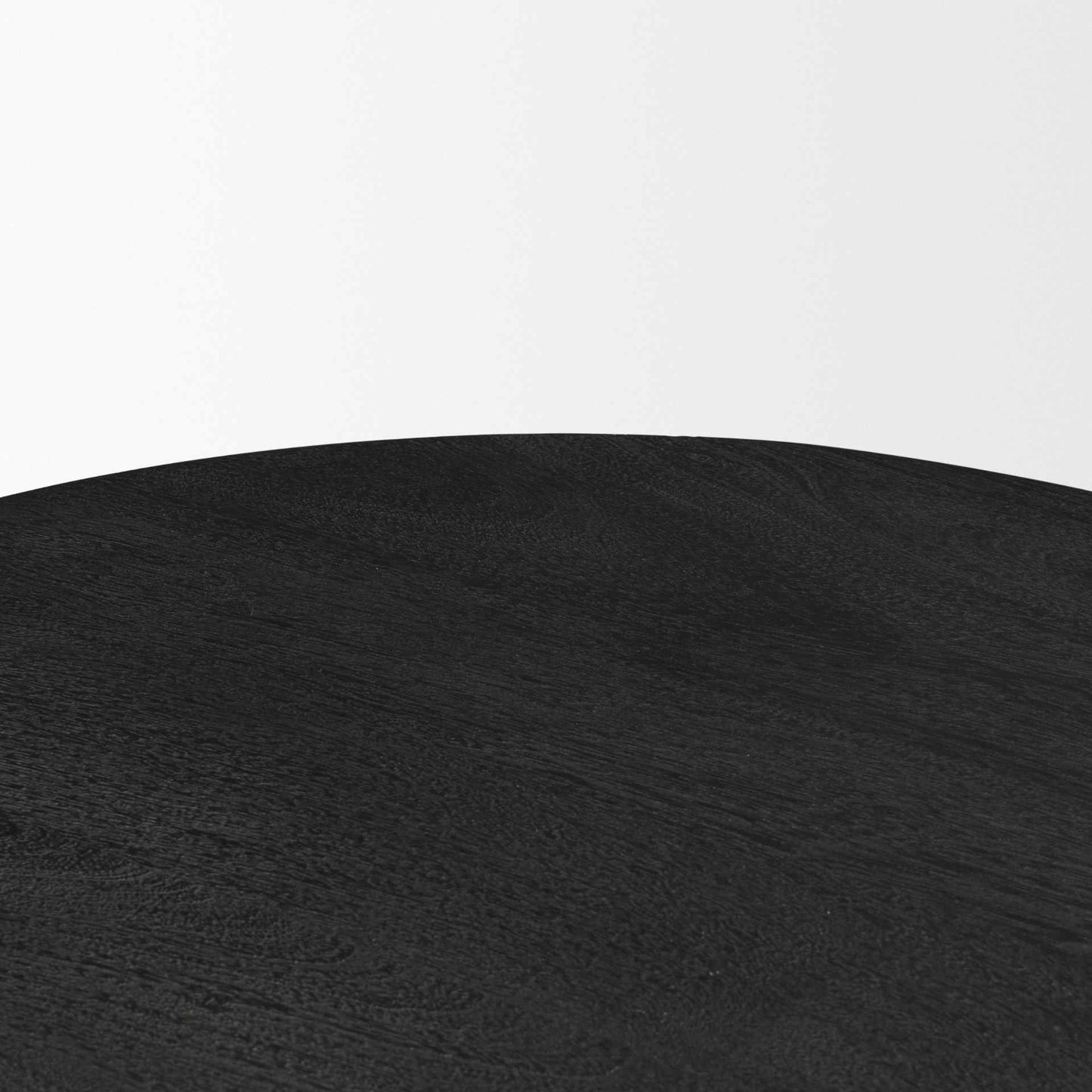 Mercana Sonel Wooden Black Pedestal Foyer Table