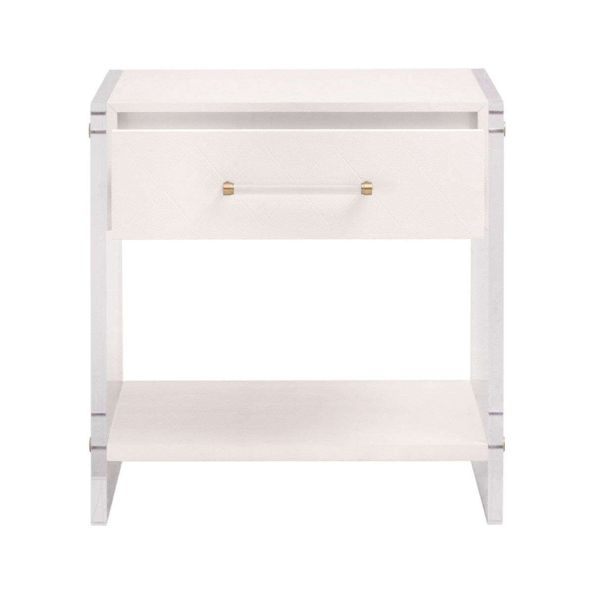 Sonia Shagreen 1-Drawer Nightstand-Nightstands-Essentials For Living-Sideboards and Things