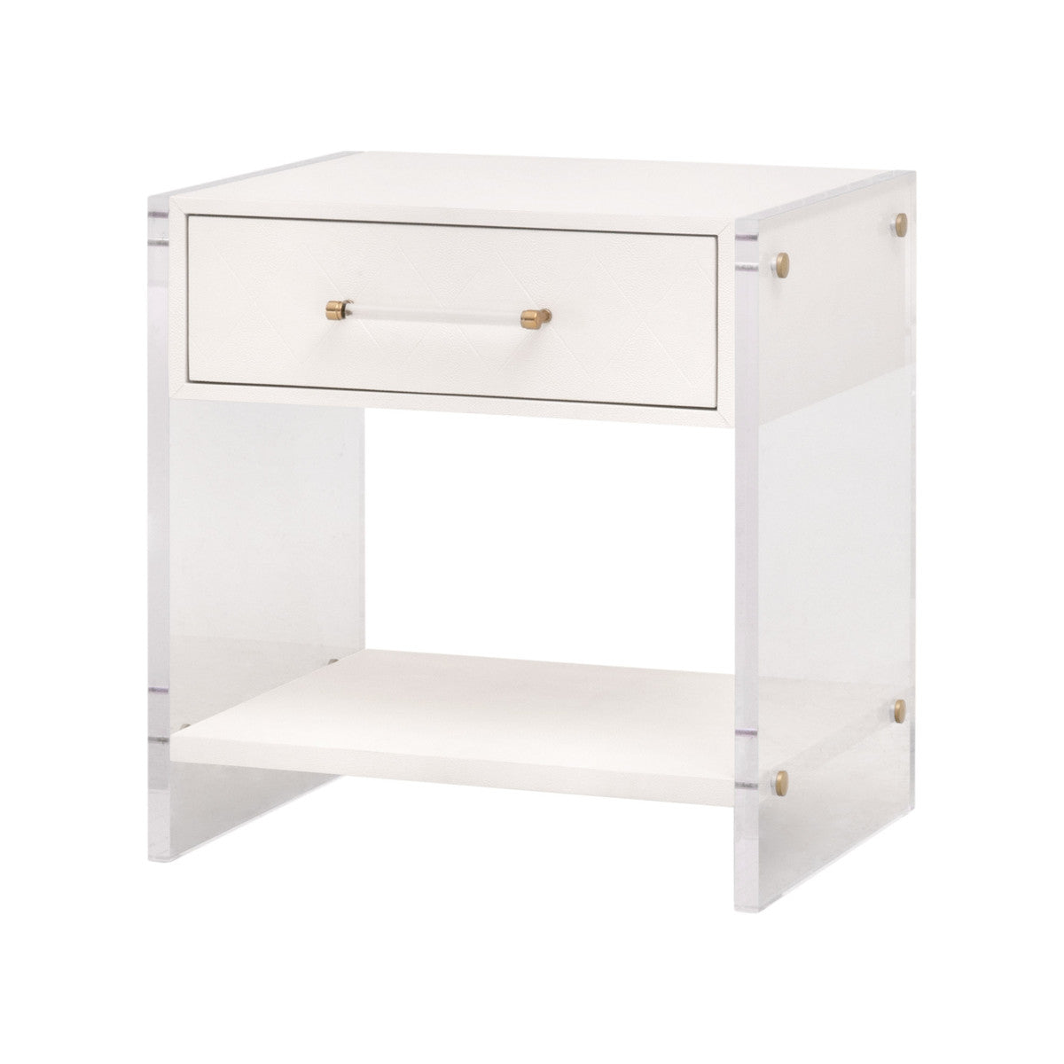 Sonia Shagreen 1-Drawer Nightstand-Nightstands-Essentials For Living-Sideboards and Things