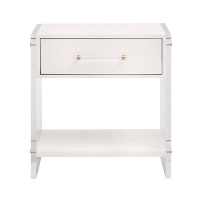 Sonia Shagreen 1-Drawer Nightstand-Nightstands-Essentials For Living-Sideboards and Things