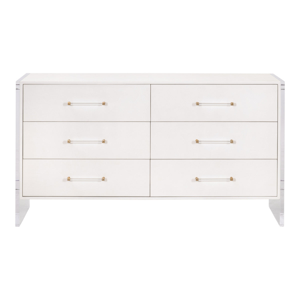 Sonia Shagreen 6-Drawer Double Dresser-Dressers-Essentials For Living-Sideboards and Things