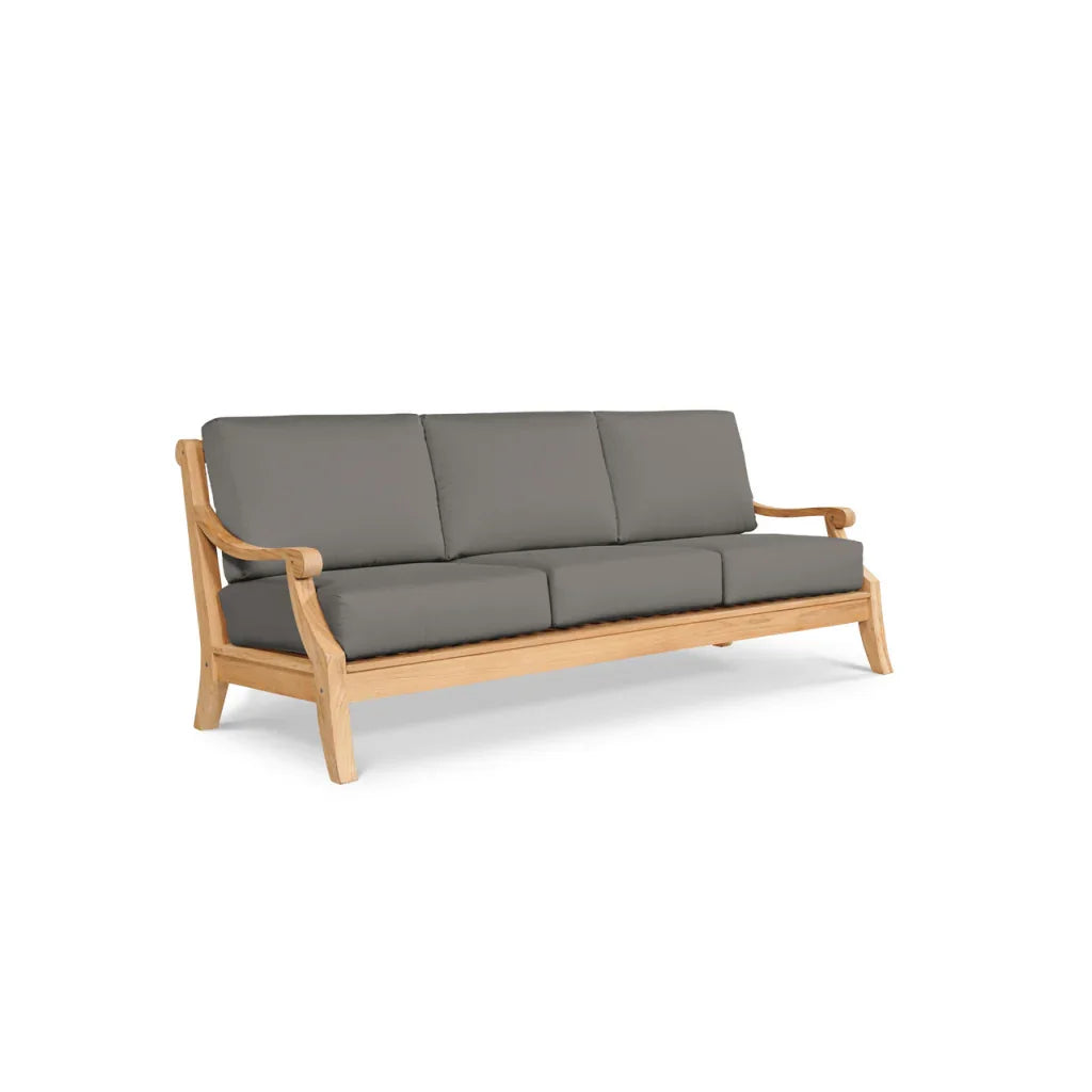 Sonoma Teak Patio Deep Sofa Set with Sunbrella 4PC - LOOMLAN - HiTeak - Outdoor Sofas & Loveseats