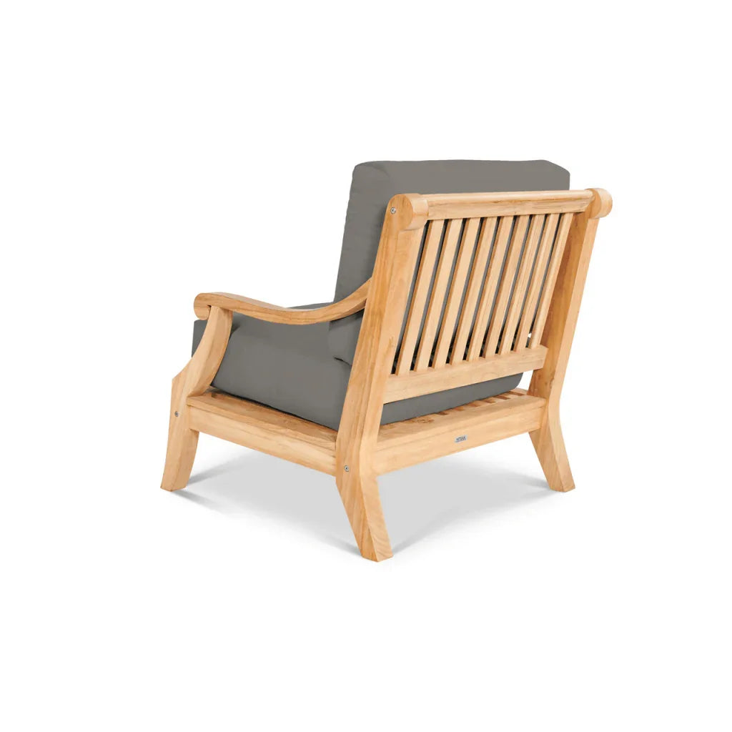 Sonoma Teak Patio Deep Sofa Set with Sunbrella 4PC - LOOMLAN - HiTeak - Outdoor Sofas & Loveseats