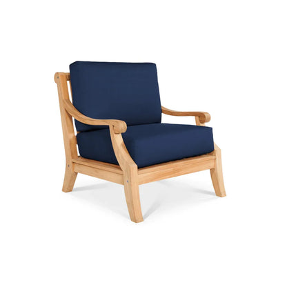 Sonoma Teak Patio Deep Sofa Set with Sunbrella 4PC - LOOMLAN - HiTeak - Outdoor Sofas & Loveseats