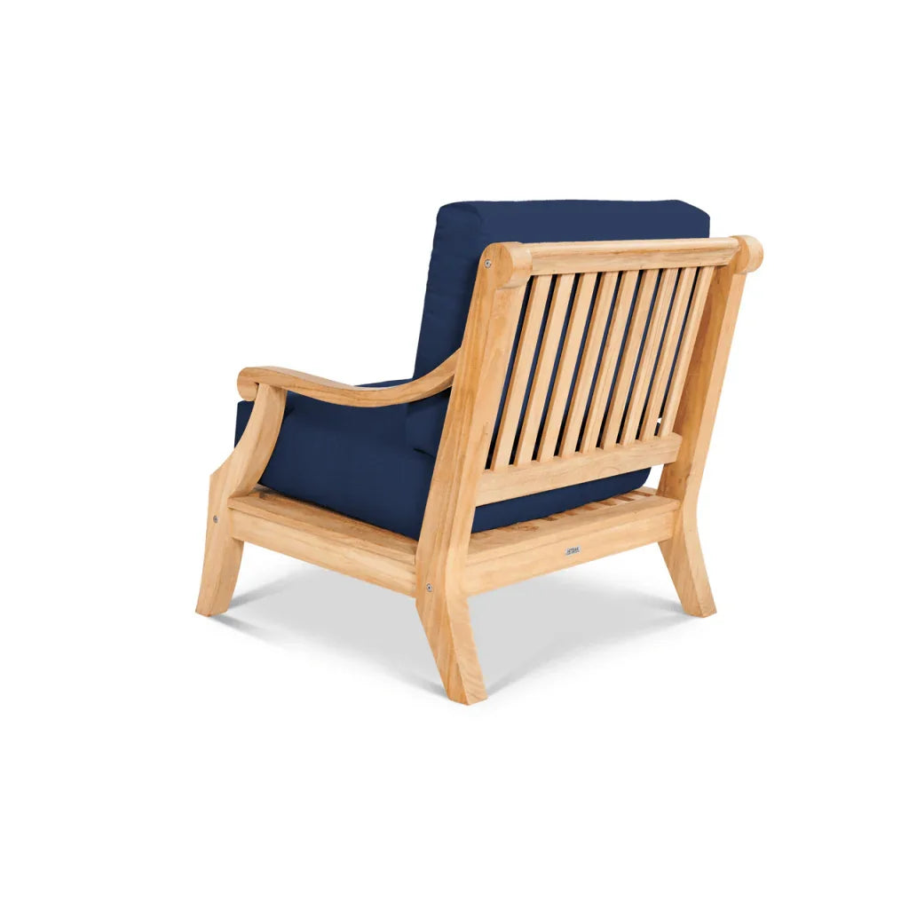 Sonoma Teak Patio Deep Sofa Set with Sunbrella 4PC - LOOMLAN - HiTeak - Outdoor Sofas & Loveseats