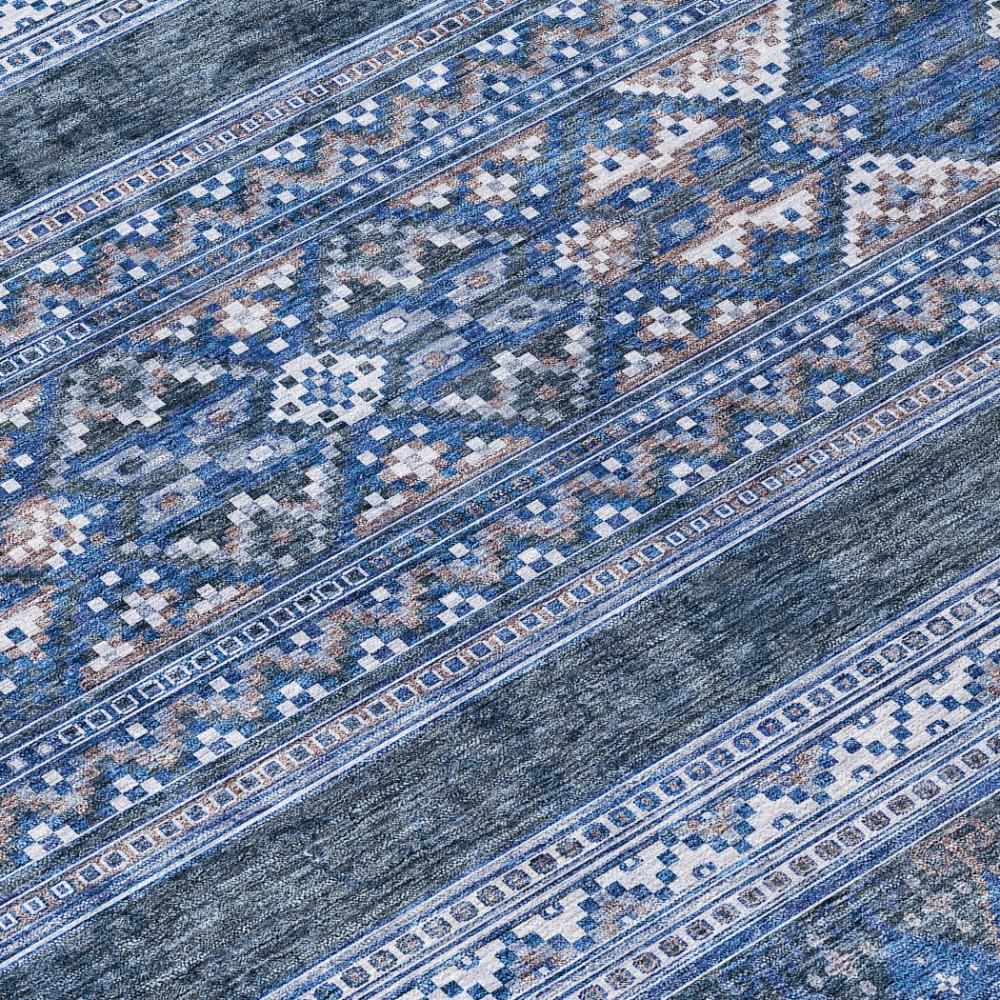 Addison Rugs Southwest Blue Washable Indoor-Outdoor Rug