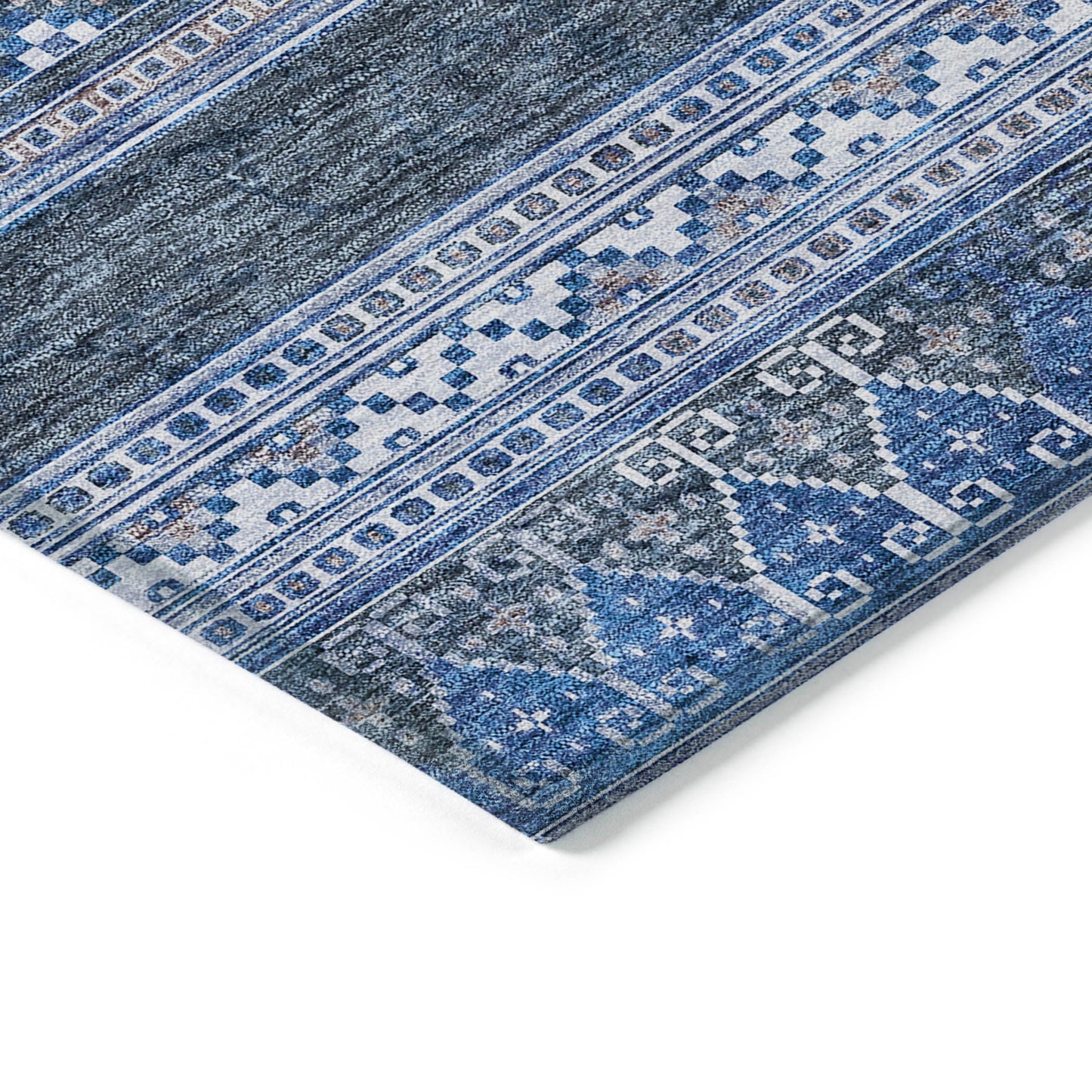 Addison Rugs Southwest Blue Washable Indoor-Outdoor Rug
