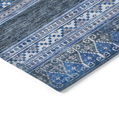 Addison Rugs Southwest Blue Washable Indoor-Outdoor Rug