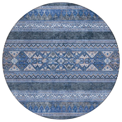 Addison Rugs Southwest Blue Washable Indoor-Outdoor Rug
