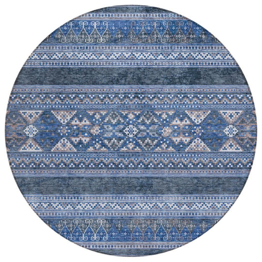 Addison Rugs Southwest Blue Washable Indoor-Outdoor Rug